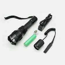 Linterna de Luz Roja para Caza Recargable y Mando a Distancia